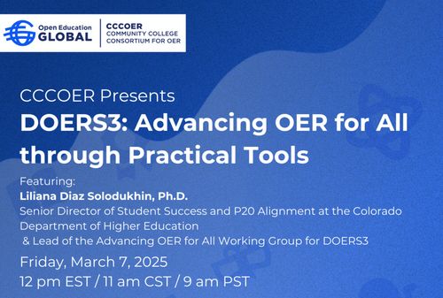 DOERS3: Advancing OER for All through Practical Tools