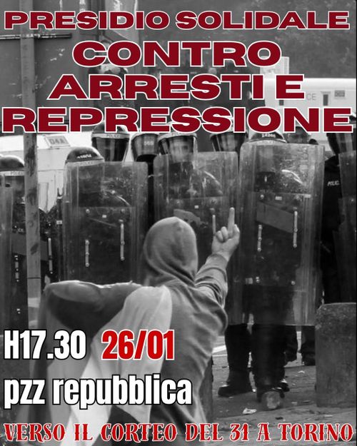 Presidio solidale - Contro arresti e repressione