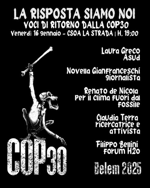 La risposta siamo noi - voci di ritorno dalla COP30