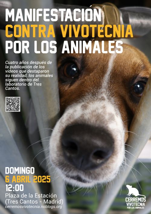 Manifestación Contra Vivotecnia por los Animales