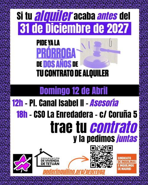 Prorroga del Alquiler (Tetuán)