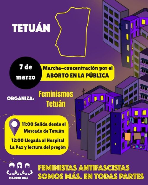 Marcha aborto en la pública 