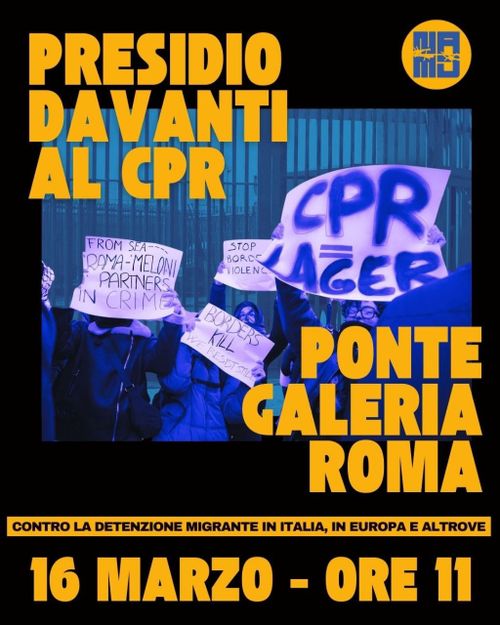 Presidio davanti al CPR