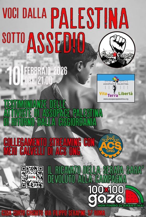 Voci dalla Palestina sotto Assedio