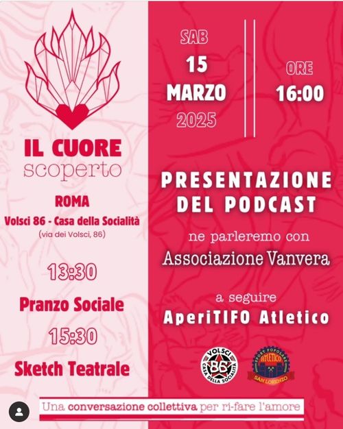 Presentazione del podcast "Il cuore scoperto"