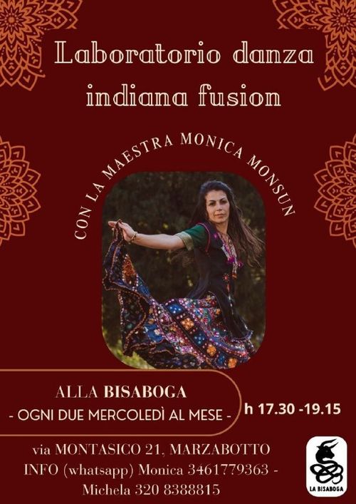 Laboratorio danza indiana fusion