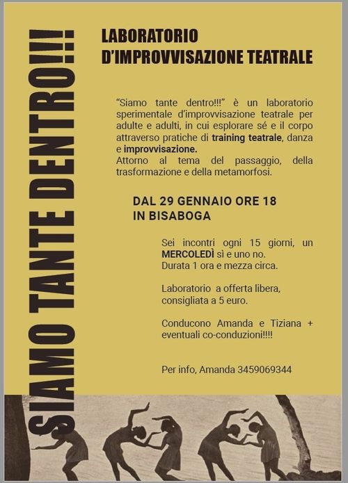 SIAMO TANTE DENTRO! Laboratorio di improvvisazione teatrale