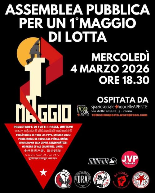 Assemblea Pubblica per un 1° Maggio di Lotta