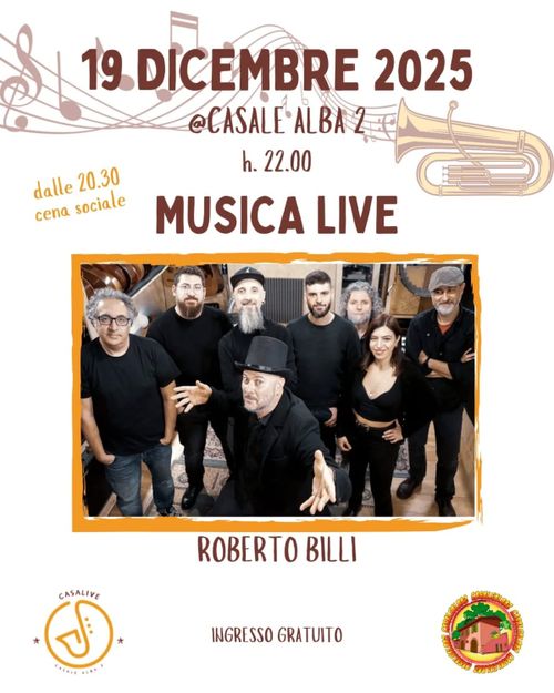 Folk Rock! Roberto Billi live band x Casalive