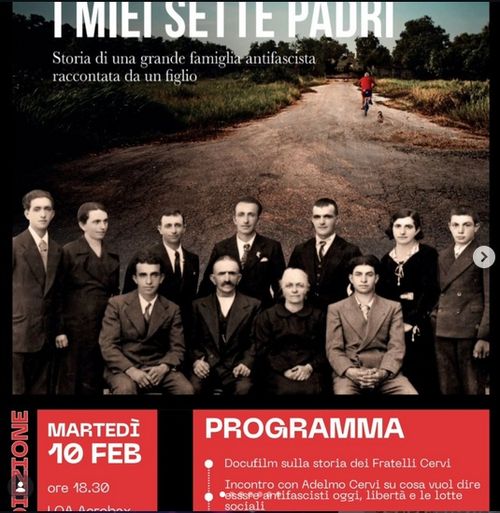I miei 7 Padri - DocuFilm e Incontro con Adelmo Cervi
