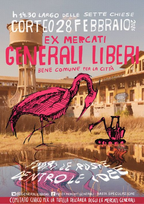 Manifestazione per gli ex-MERCATI GENERALI LIBERI